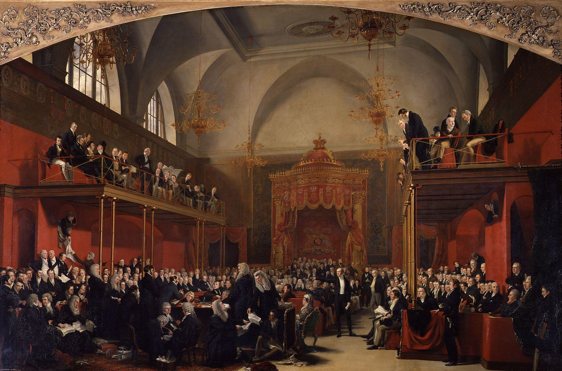 The court scene